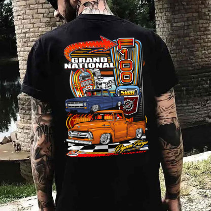 GRAND NATIONAL Classic Car Print Men's T-shirt