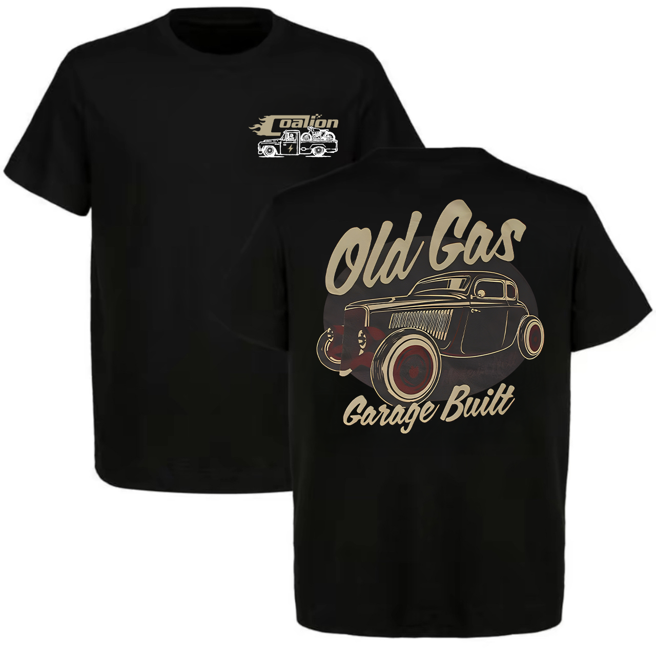 Old Gas Garage Built T-shirt