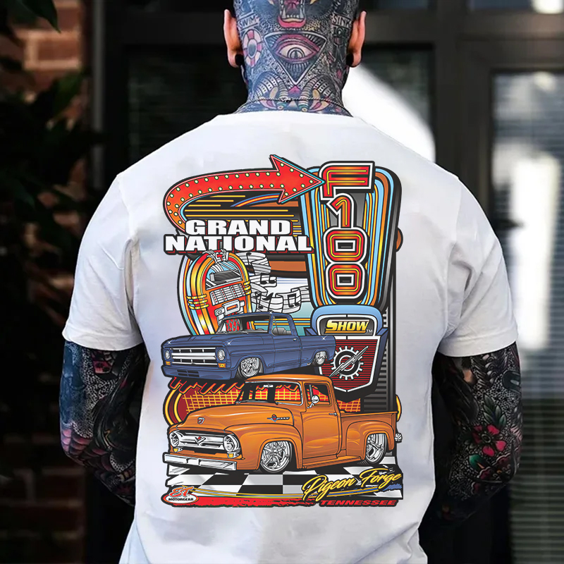 GRAND NATIONAL Classic Car Print Men's T-shirt