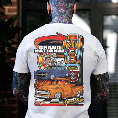 GRAND NATIONAL Classic Car Print Men's T-shirt