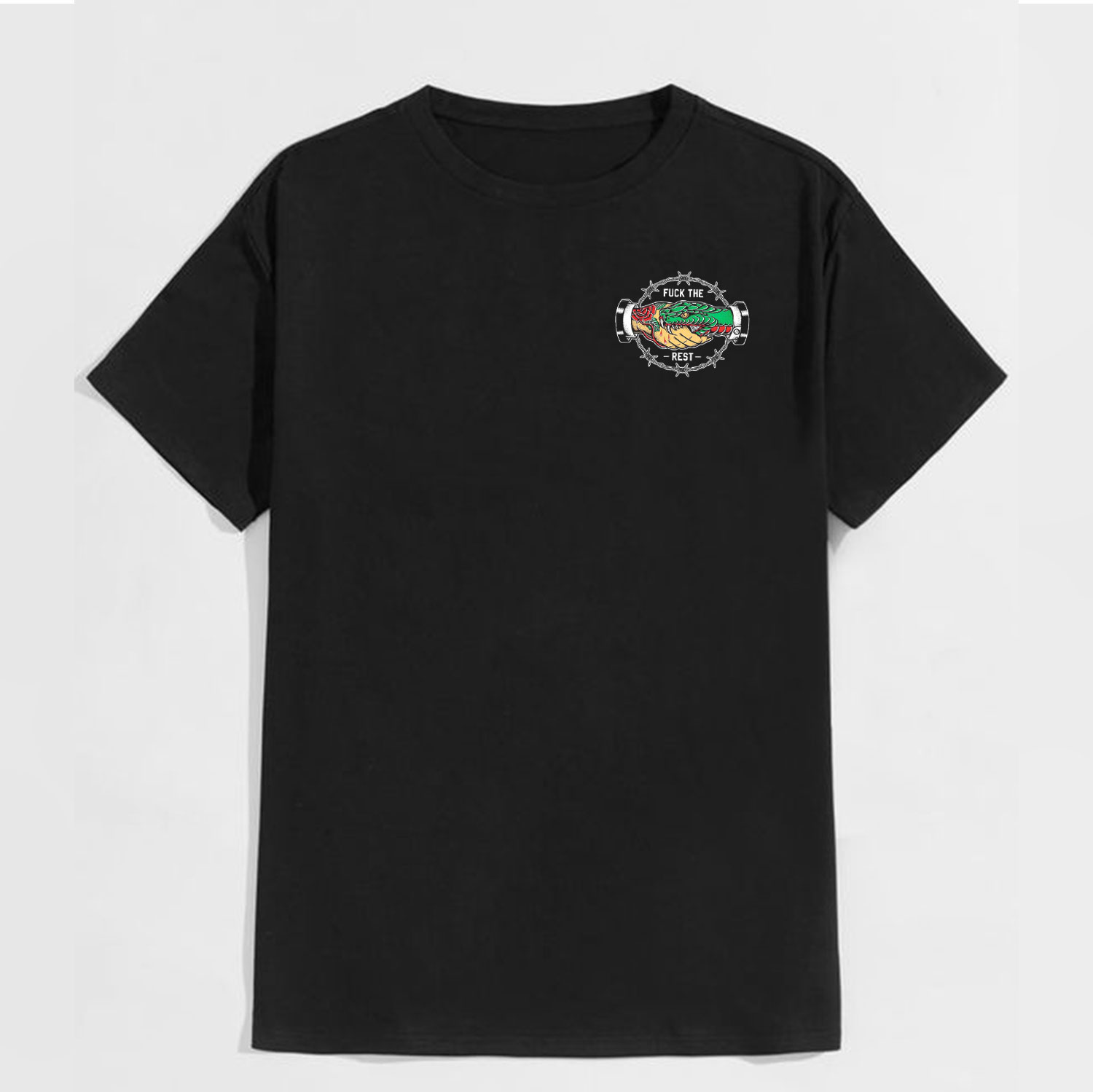 SUPPORT THOSE THAT SUPPORT YOU Snake Graphic Print T-shirt