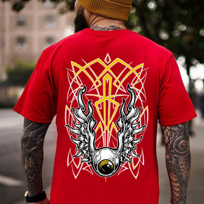 Eye Of Cthulhu Phantom Pinstripe Print Men's T-shirt