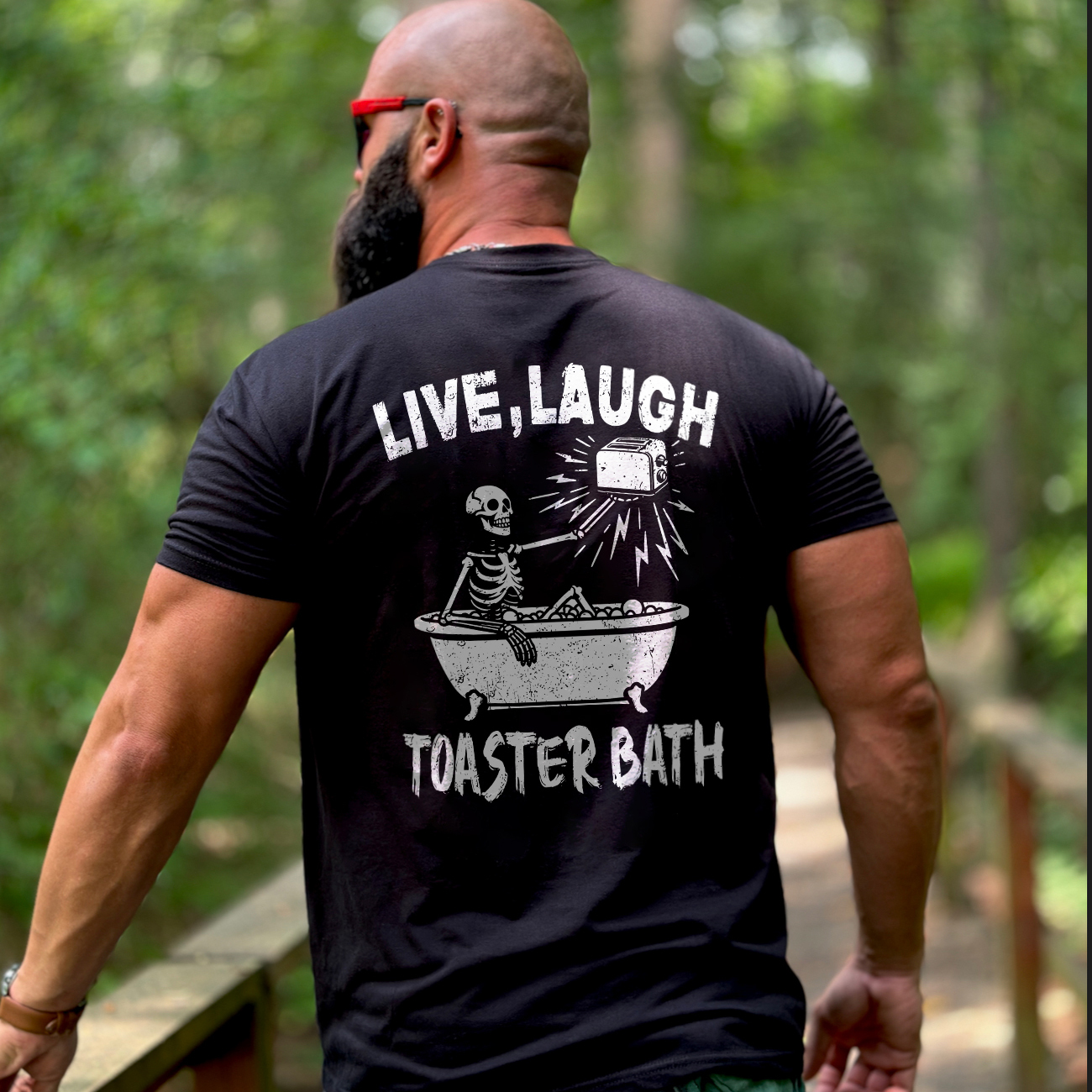 Live Laugh Toaster Bath T-shirt