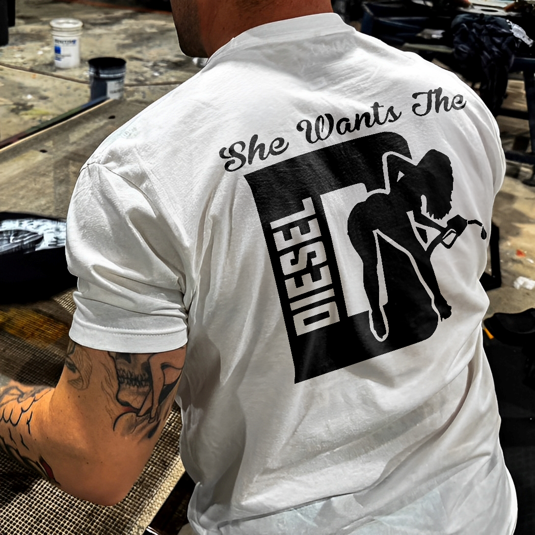She Wants The Diesel Printed Men's T-shirt