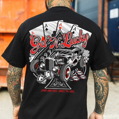 GET'N LUCKY Classic Car Print Men's T-shirt