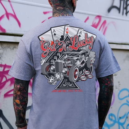 GET'N LUCKY Classic Car Print Men's T-shirt
