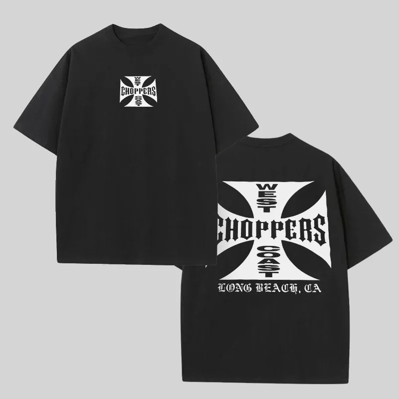 West Coast Choppers Printed Men's Oversized T-shirts