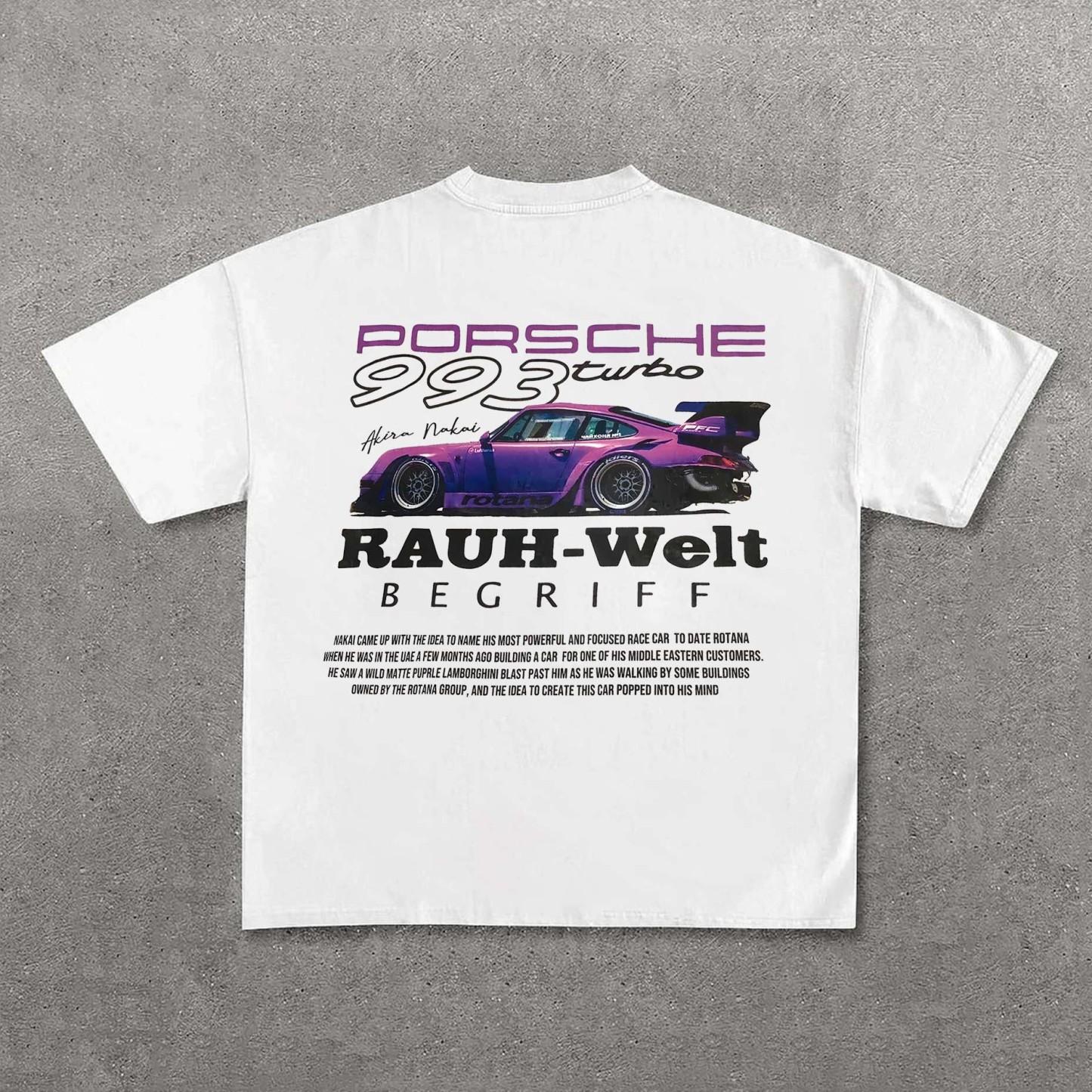 Porsche 993 Turbo Printed Unisex T-Shirt