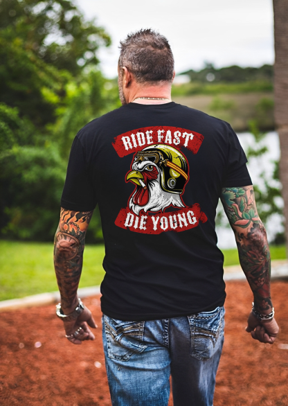 Ride Fast Die Young Printed Men's T-shirt