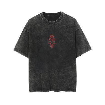 Phantom Pinstripe Classic Car Print Men's Washed T-shirt