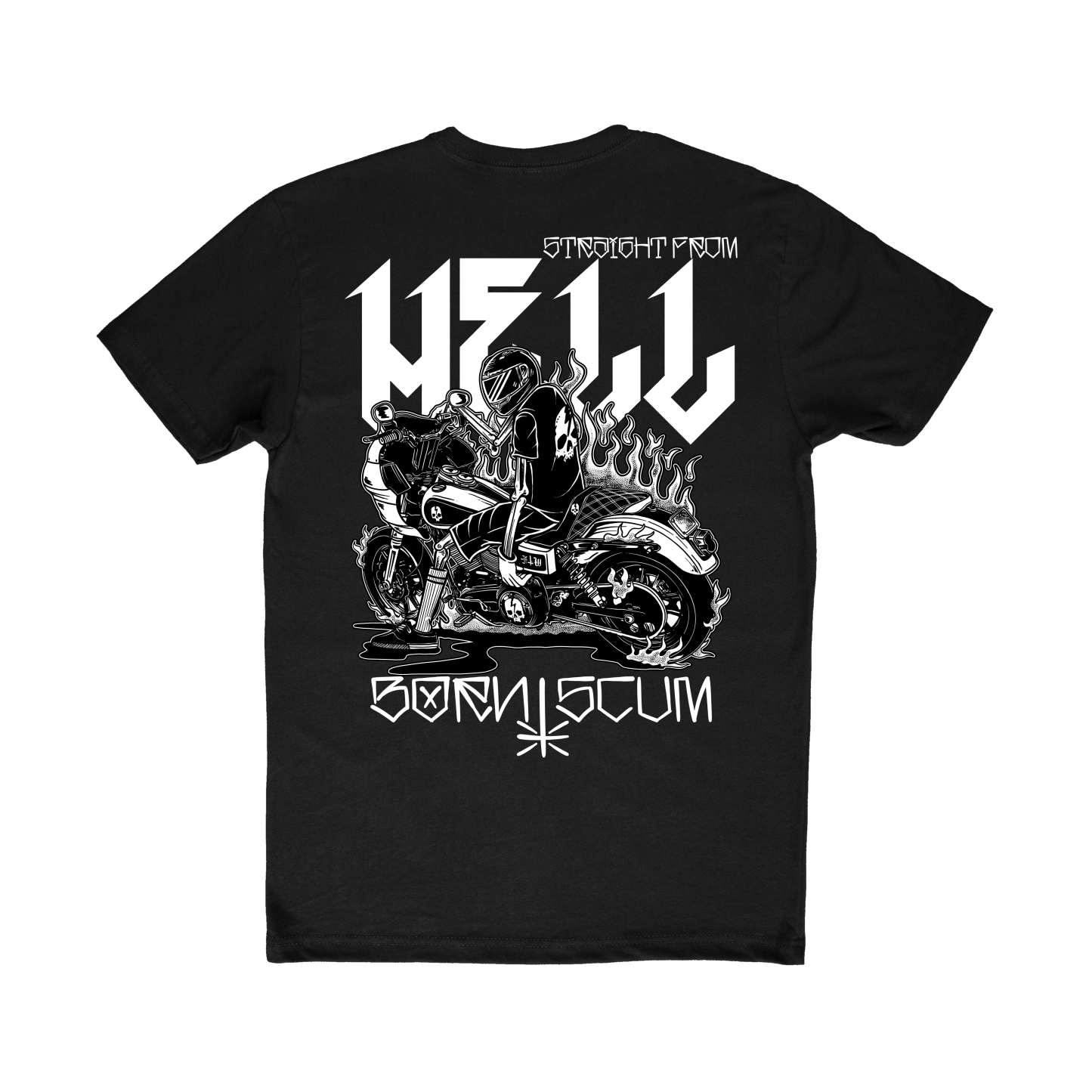 Straight From Hell T-shirt - Born Scum Clothing Co