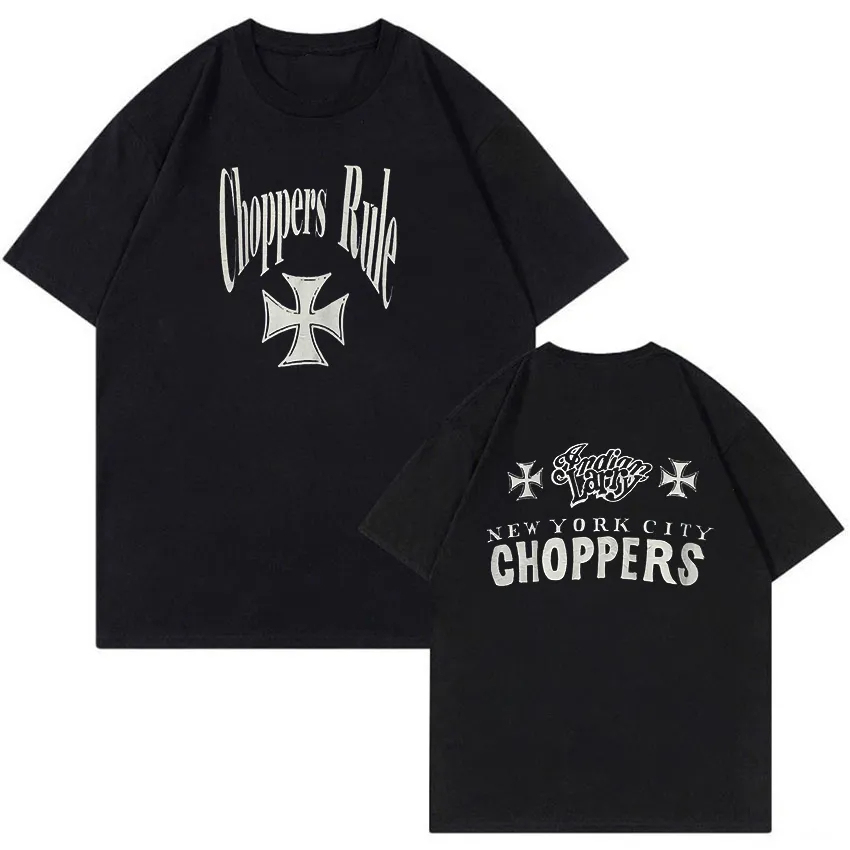 New York City Choppers Printed Unisex Oversized T-shirts