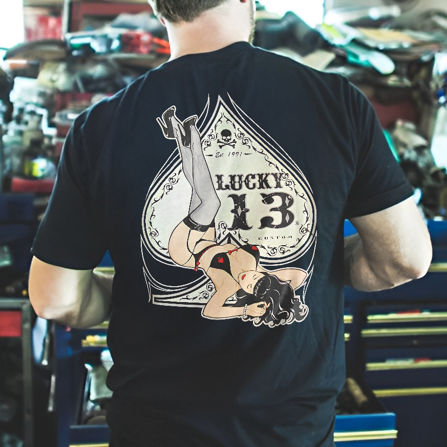 Lucky 13 Printed Men's T-shirt
