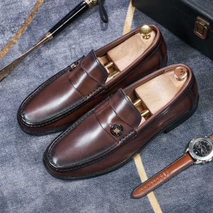 Men's Classic Full-Grain Leather Loafers