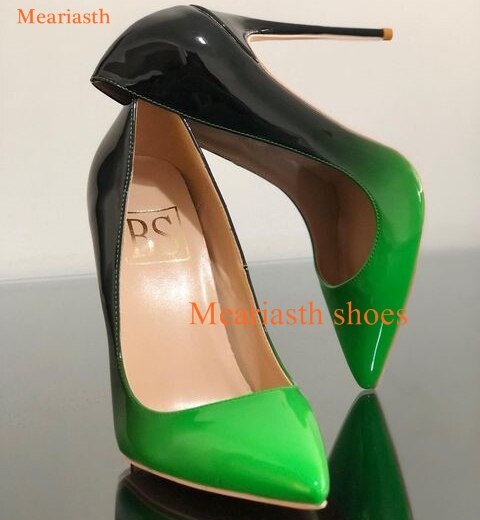 Qengg Colors Women Pumps 2023 New Pointed Toe Fashion High Heel Shoes 