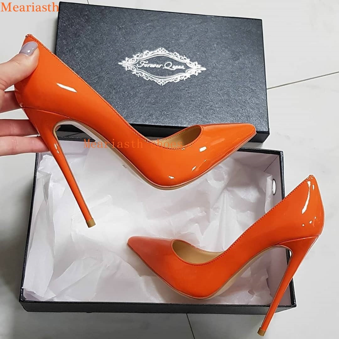 SHOEVIOLET™Shoeviolet 2023 Sexy Women Pumps Spring/Autumn High heels Pointed Toe orange Wedding Shoes Sexy High Heel shoes for Women Pumps 217-1