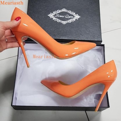 SHOEVIOLET™Shoeviolet 2023 Sexy Women Pumps Spring/Autumn High heels Pointed Toe orange Wedding Shoes Sexy High Heel shoes for Women Pumps 217-1