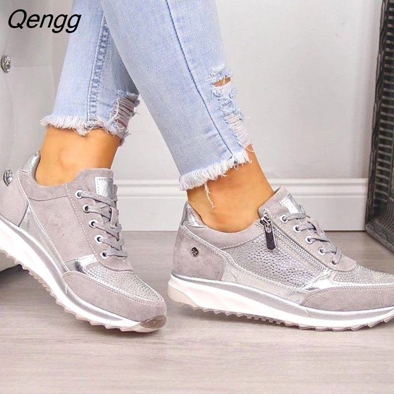 SHOEVIOLET™New style fashion flat shoes zipper lace up comfortable women's casual shoes
