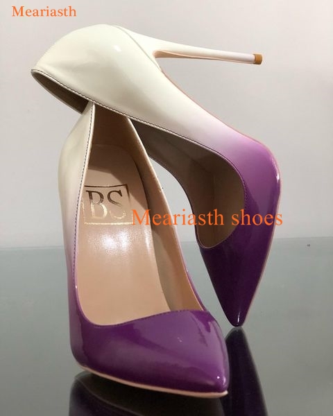 Qengg Colors Women Pumps 2023 New Pointed Toe Fashion High Heel Shoes 
