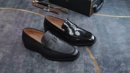 Men's premium business leather loafers