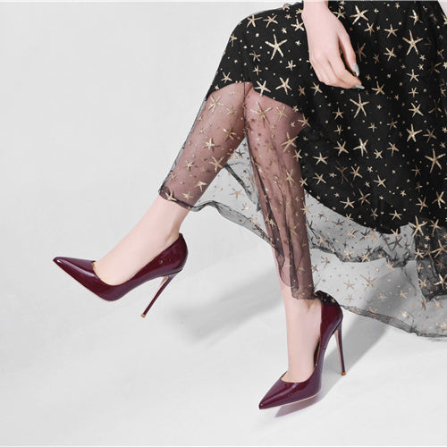 WOMEN red wine HEELS PUMPS SHOES