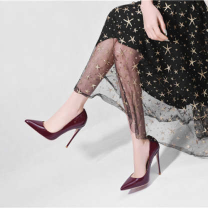WOMEN red wine HEELS PUMPS SHOES