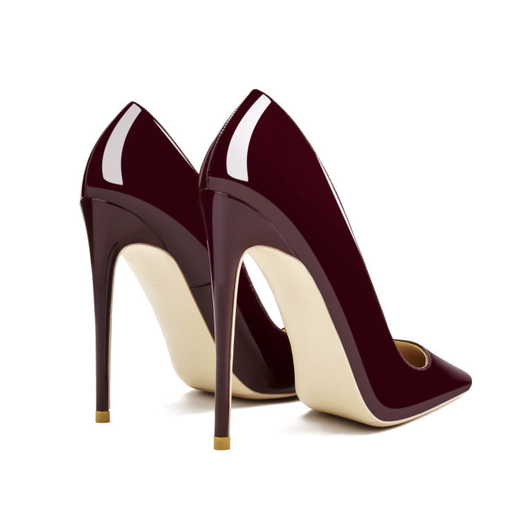 WOMEN red wine HEELS PUMPS SHOES
