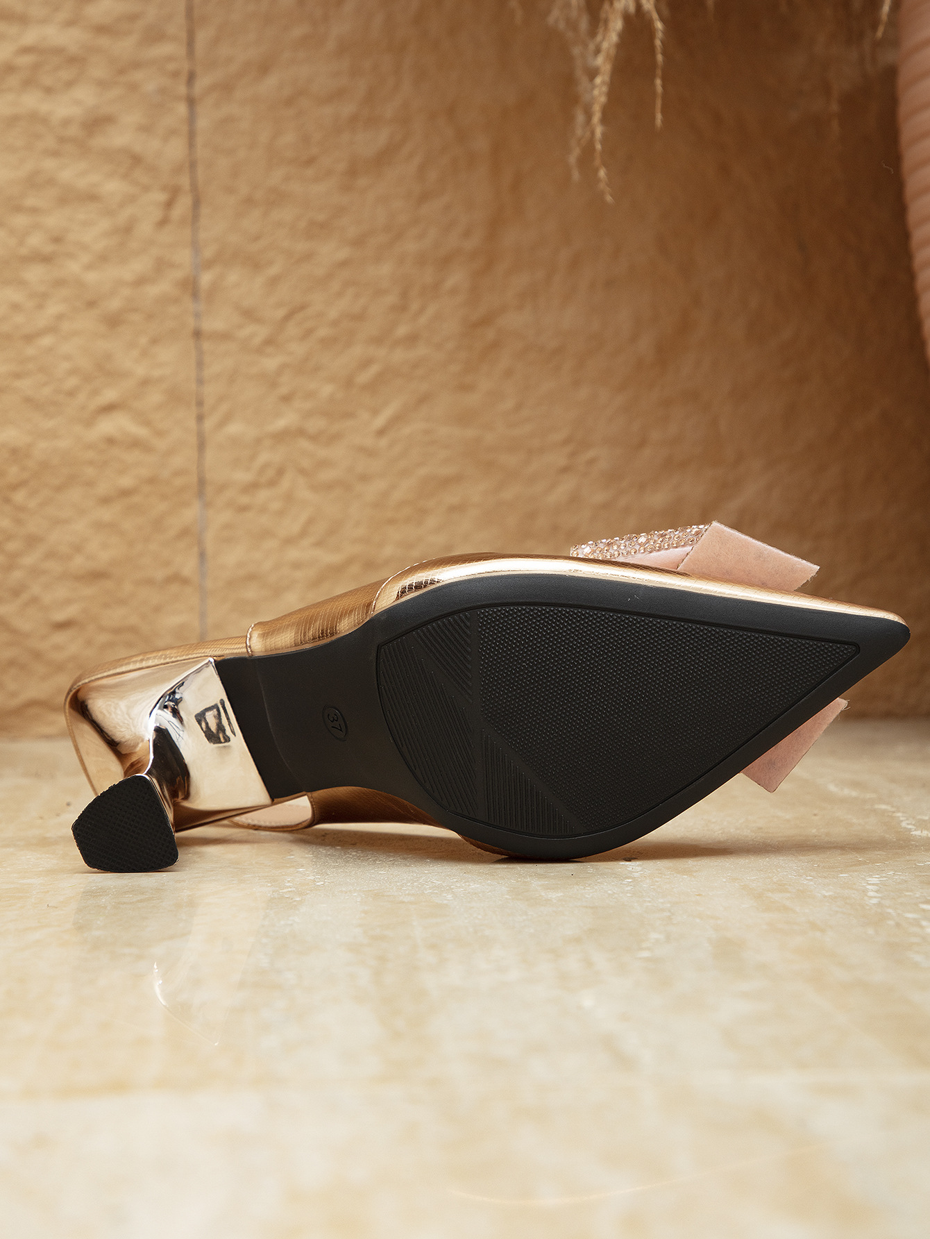 Women's Pointed Stiletto High Heels Butterfly Accessories