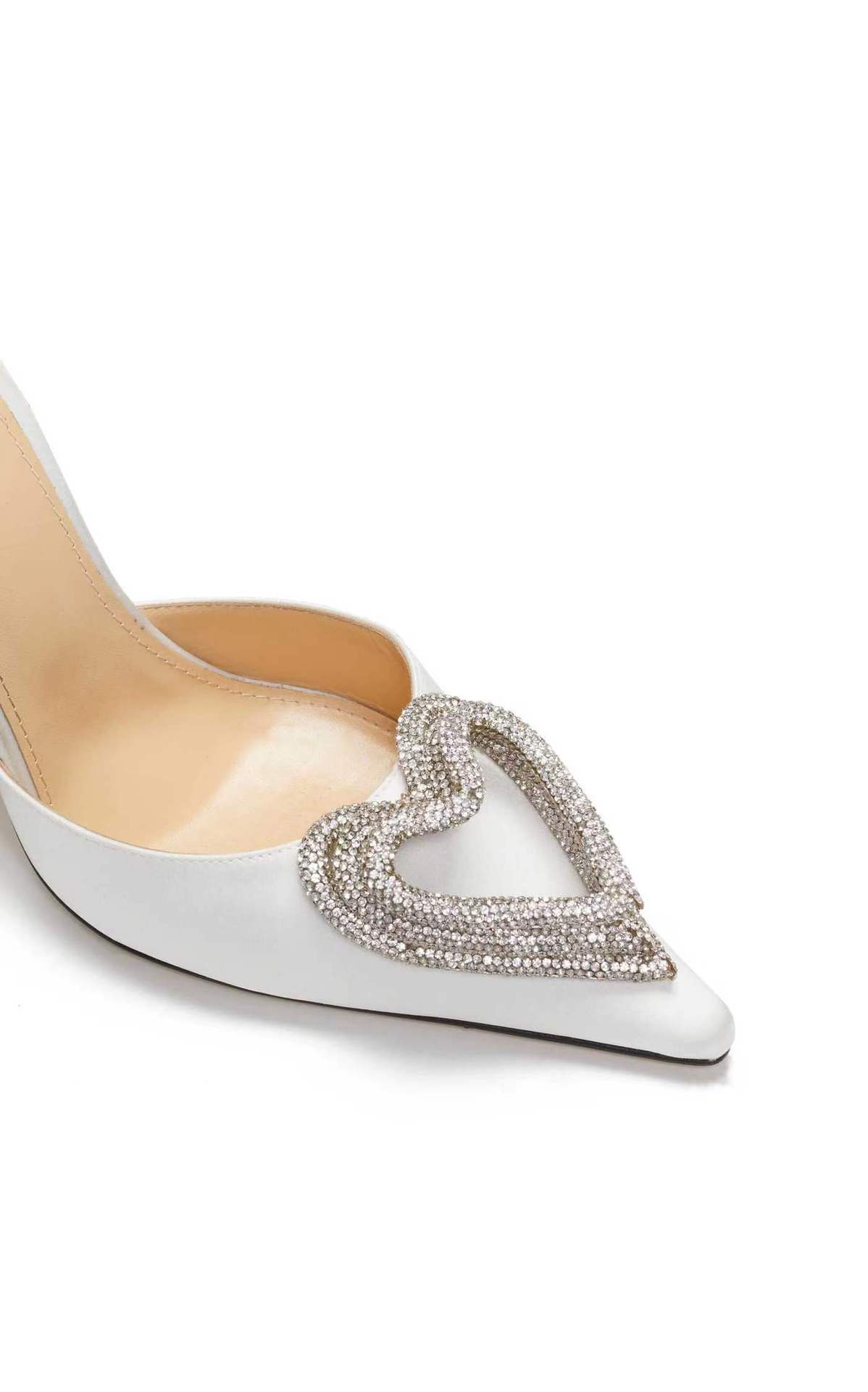 SHOEVIOLET™Love Shape Rhinestone High Heels Sandals Shiny