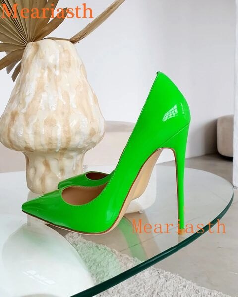 Qengg 2023 Sexy Women Pumps Spring/Autumn High heels Pointed Toe orang
