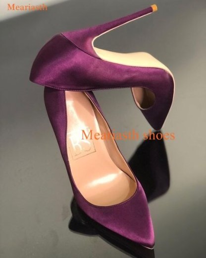 SHOEVIOLET™Shoeviolet Colors Women Pumps 2023 New Pointed Toe Fashion High Heel Shoes Ladies Stiletto Party Evening Dress Shoes 8cm 12cm Plus 44 703-0