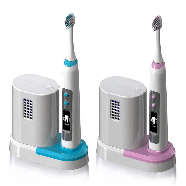 NBGRLVS Rechargeable Sonic Electric Toothbrush with 3 Brush Heads-NBGRLVS