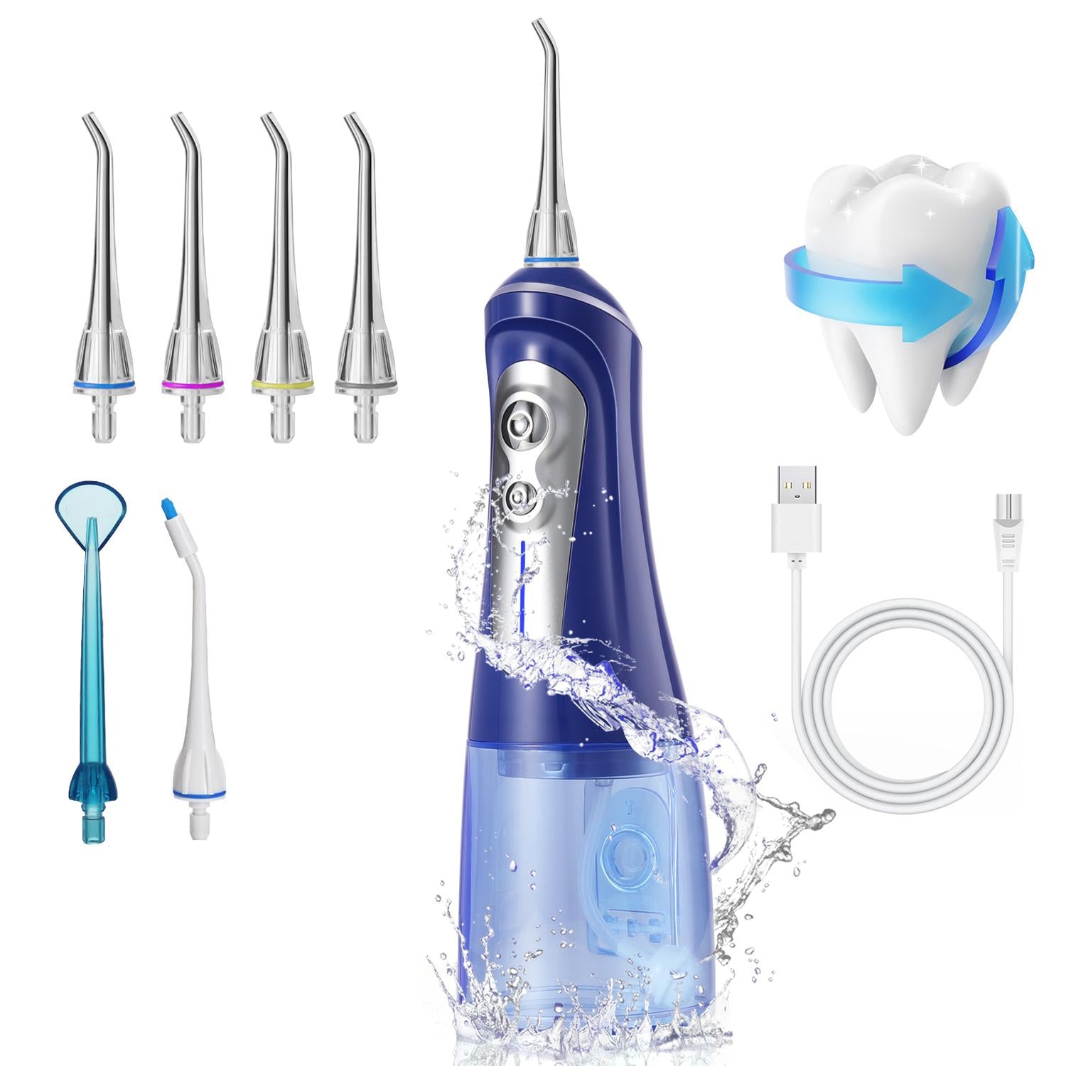 Cordless Water Flosser for Teeth Cleaning-NBGRLVS