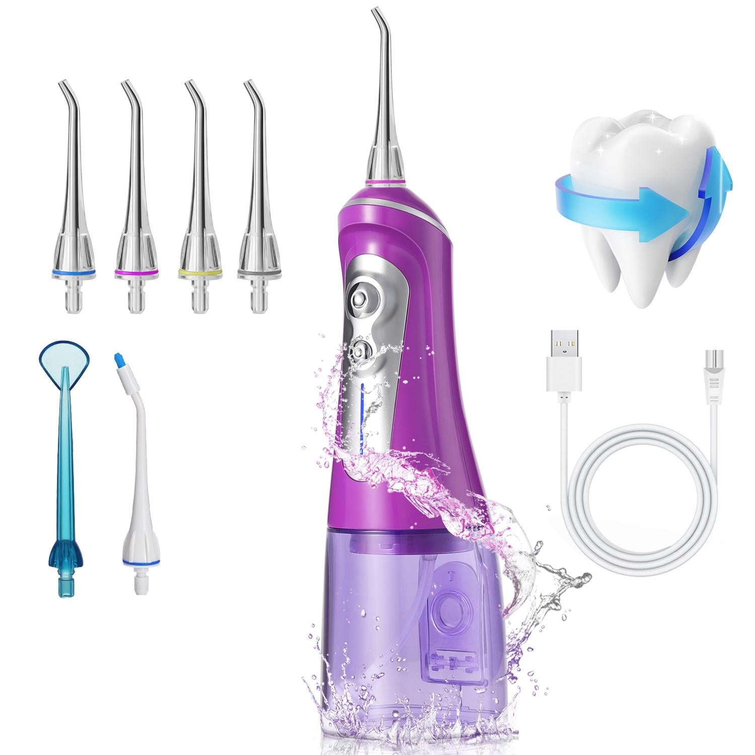 Cordless Water Flosser for Teeth Cleaning-NBGRLVS