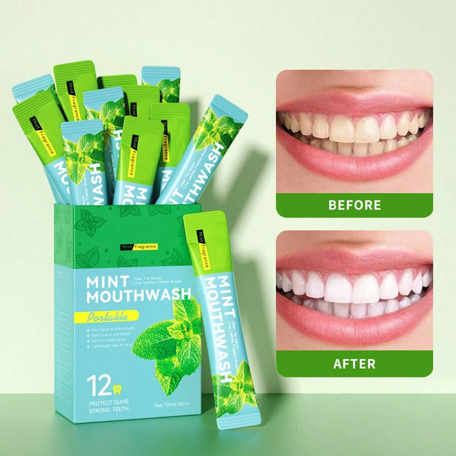 Travel & Home Use Mint/Lemon Flavored Mouthwash-NBGRLVS