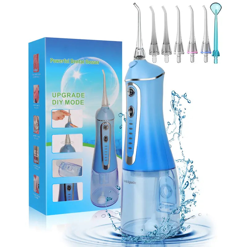7 Modes Cordless Rechargeable Water Dental Flosser Pick