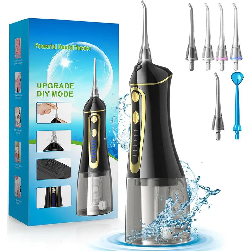 7 Modes Cordless Rechargeable Water Dental Flosser Pick