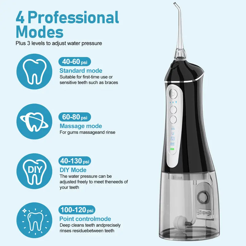 Water Dental Flosser for Teeth Cleaning Cordless-NBGRLVS
