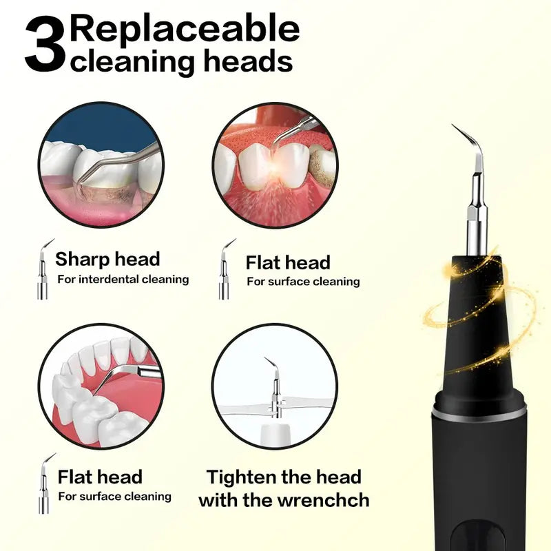 Dental Calculus Remover Teeth Cleaning Kit With LED Light-NBGRLVS