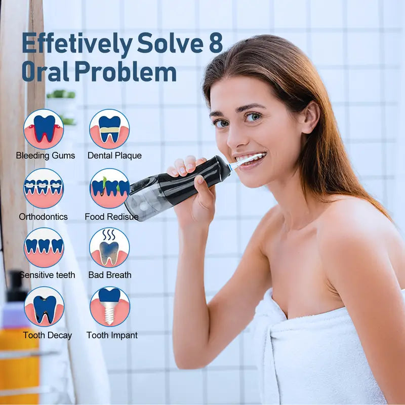 Water Dental Flosser for Teeth Cleaning Cordless-NBGRLVS