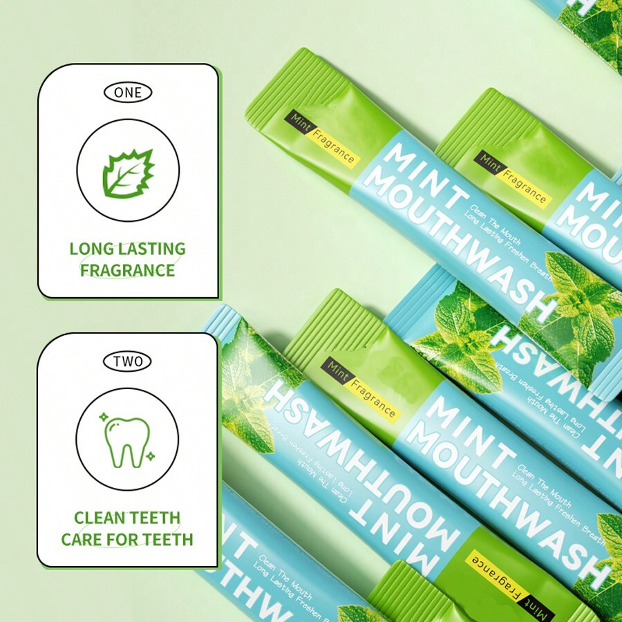 Travel & Home Use Mint/Lemon Flavored Mouthwash-NBGRLVS