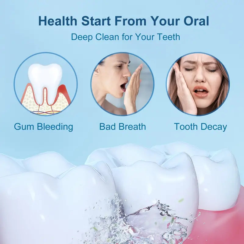 7 Modes Cordless Rechargeable Water Dental Flosser Pick