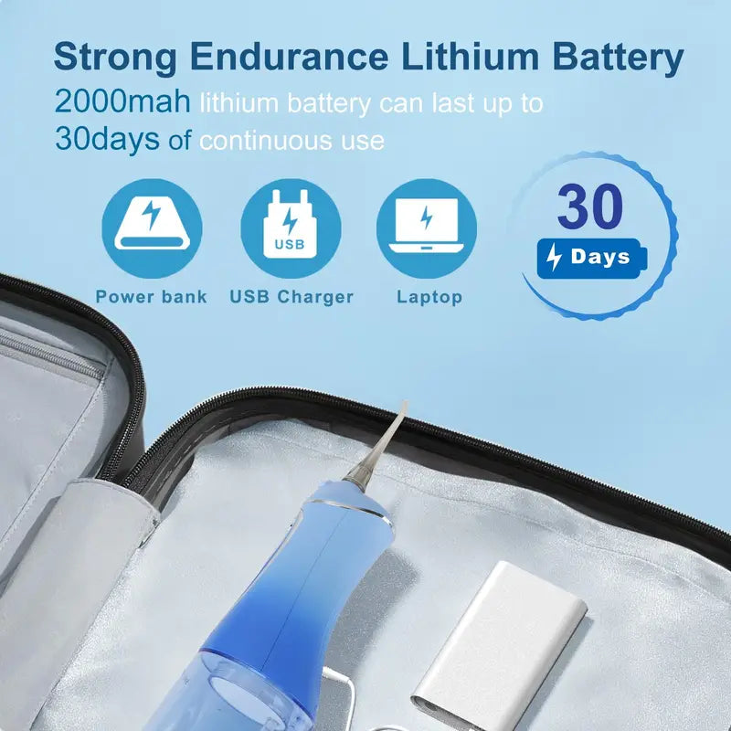 7 Modes Cordless Rechargeable Water Dental Flosser Pick