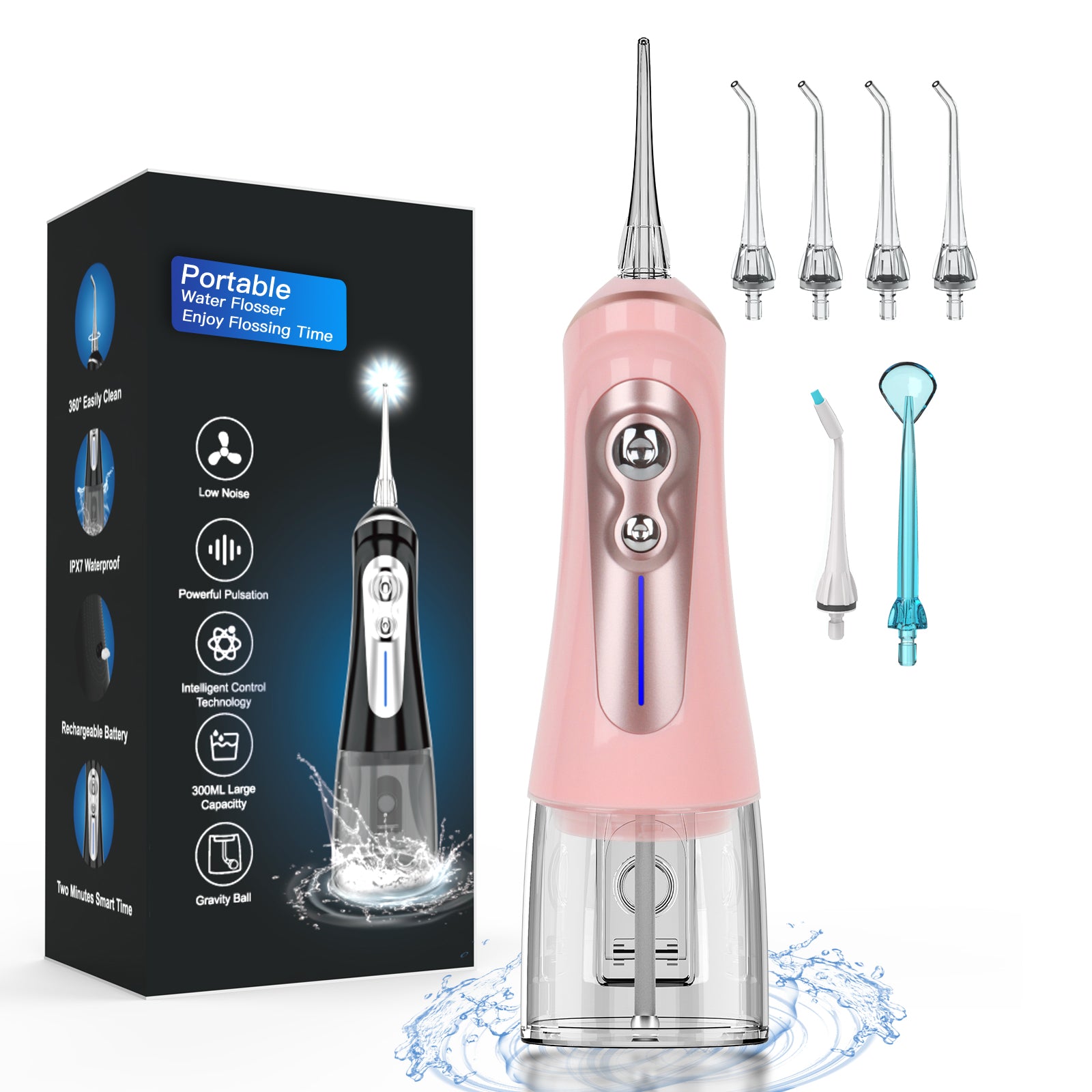 Cordless Water Flosser for Teeth Cleaning-NBGRLVS