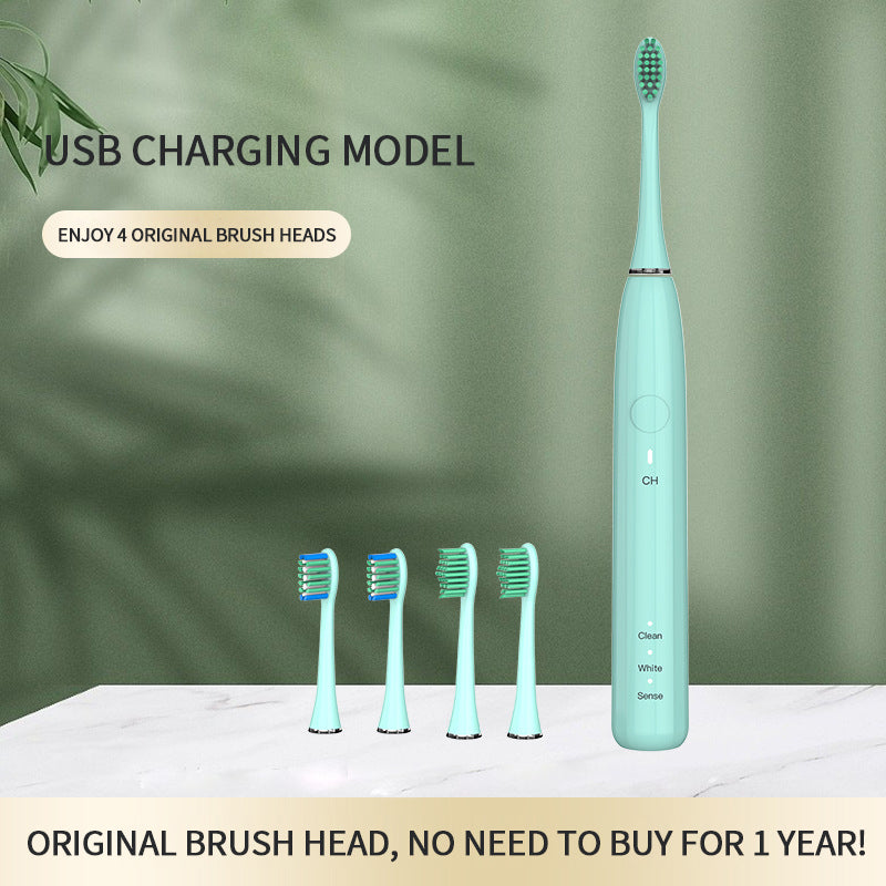 NBGRLVS Electric Toothbrushes with 3 Brush Heads-NBGRLVS