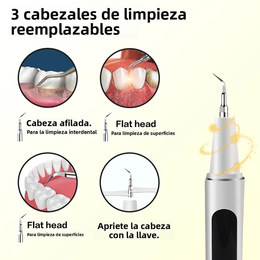 Plaque/Tartar Remover for Teeth, Dental Calculus Remover Teeth Cleaning Kit with LED Light & 5 Adjustable Modes