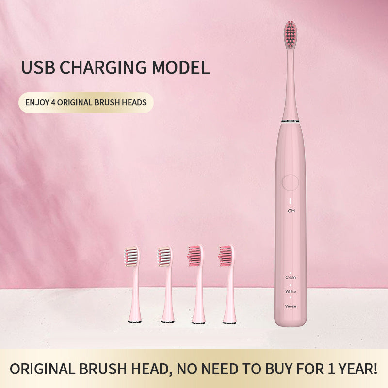 NBGRLVS Electric Toothbrushes with 3 Brush Heads-NBGRLVS