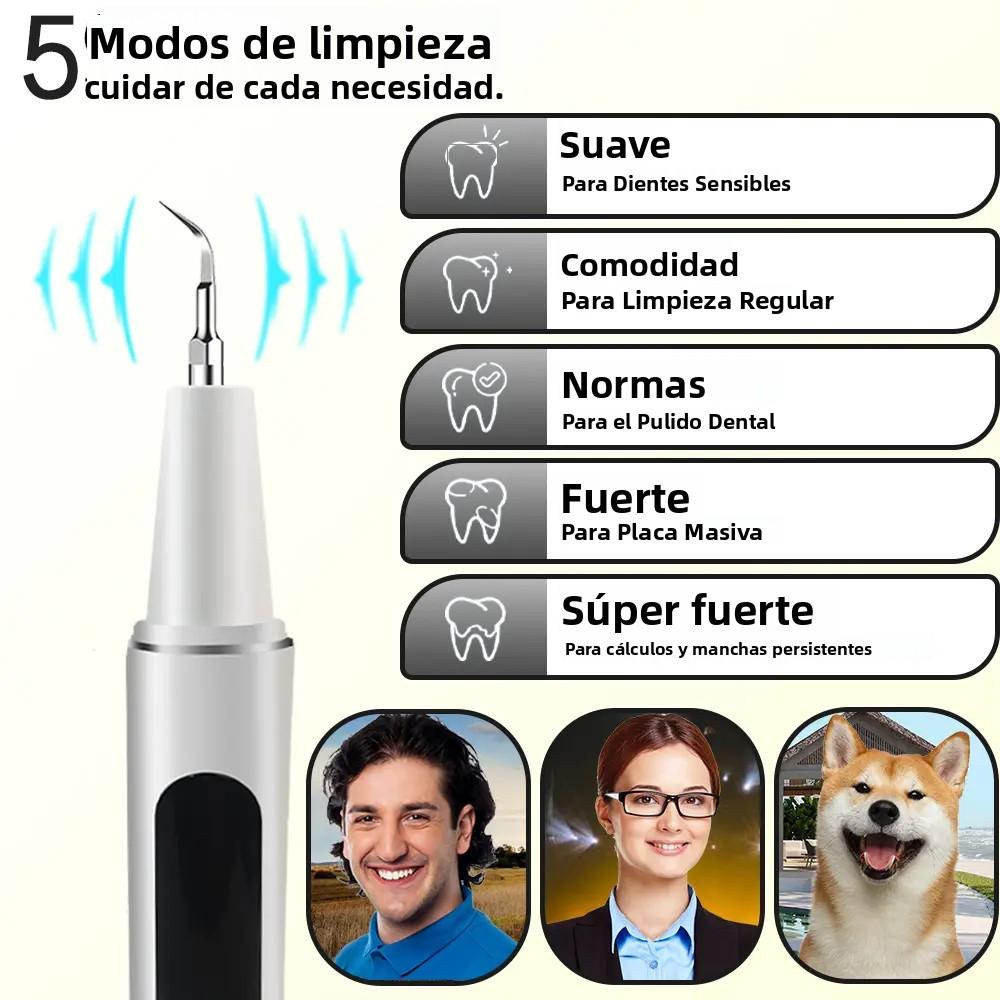 Plaque/Tartar Remover for Teeth, Dental Calculus Remover Teeth Cleaning Kit with LED Light & 5 Adjustable Modes