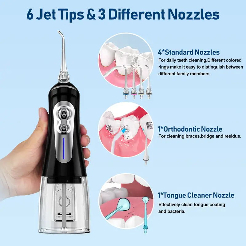 Cordless Water Flosser for Teeth Cleaning-NBGRLVS