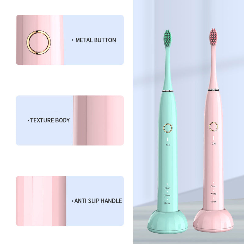 NBGRLVS Electric Toothbrushes with 3 Brush Heads-NBGRLVS